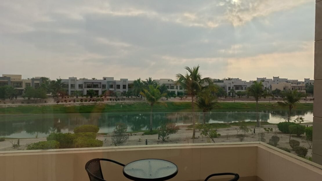 Lagoon view from townhouse M5-TH02 in Forest Island, Hawana Salalah